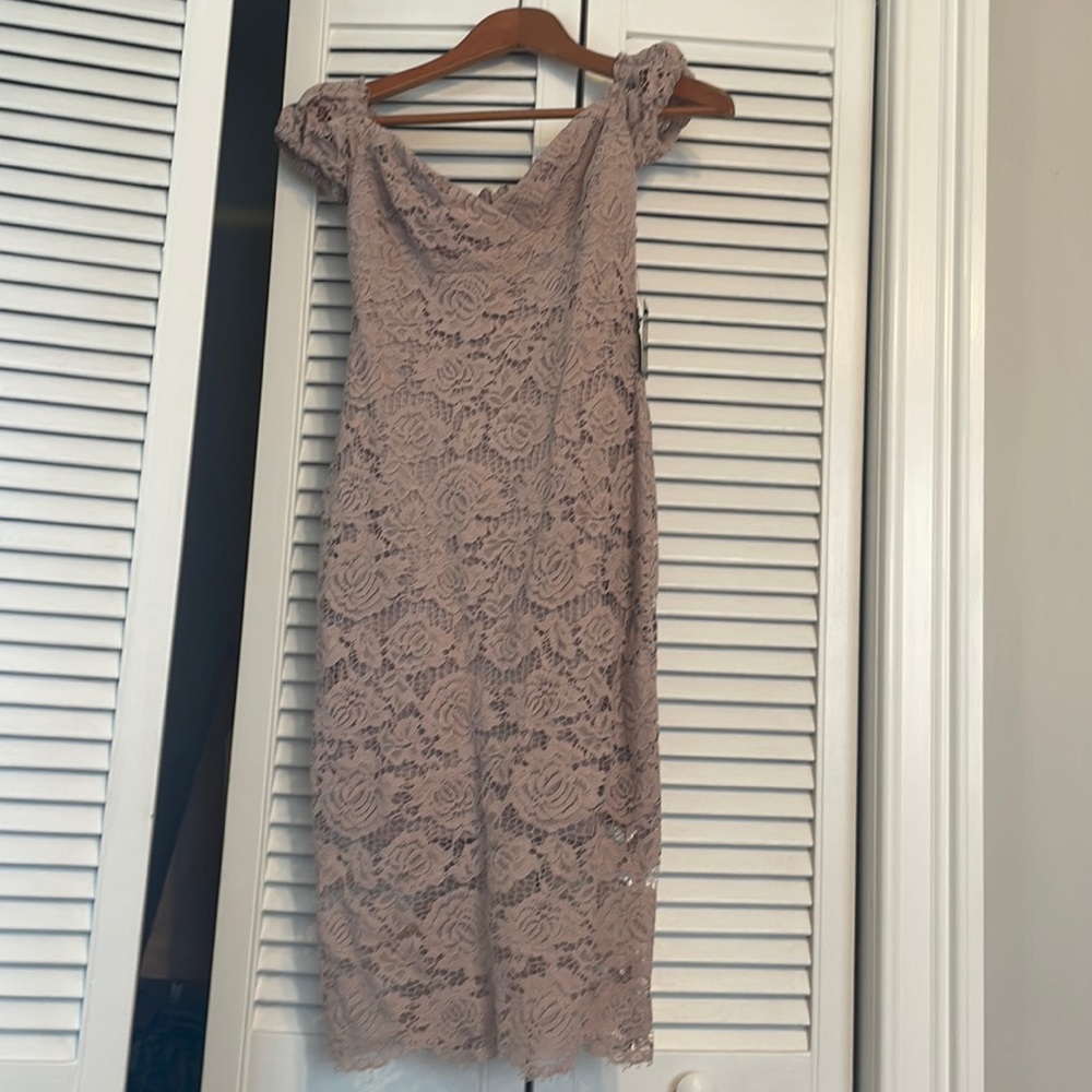 NWT off the shoulder lace Express dress